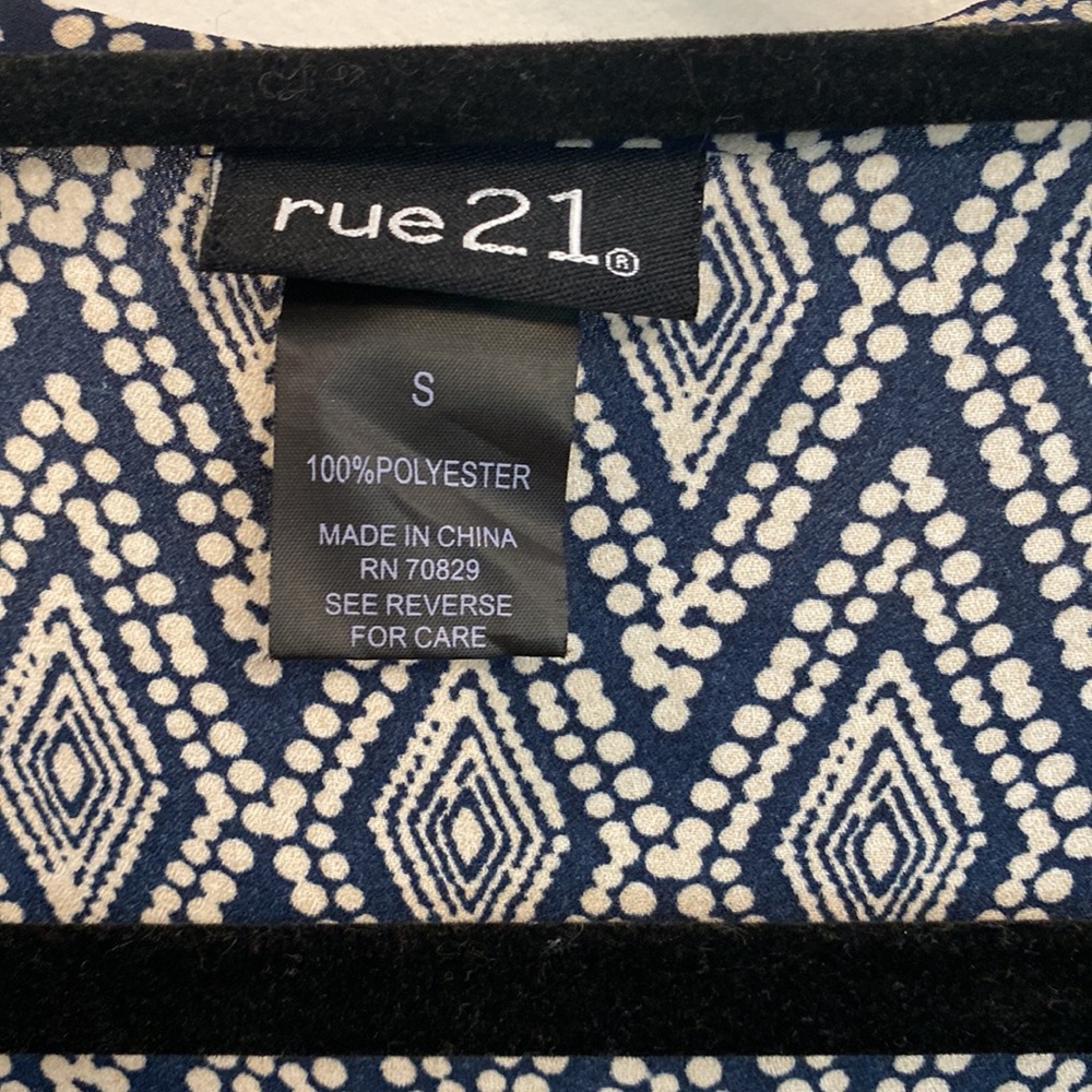 Blue patterned tunic - Picture 3 of 3